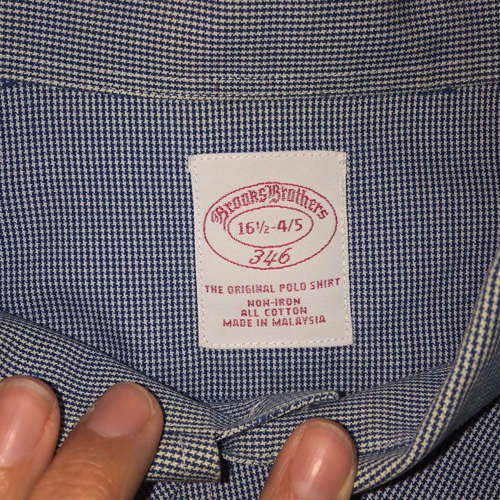 Brooks Brothers Men’s Dress shirt size 16.5-.75
